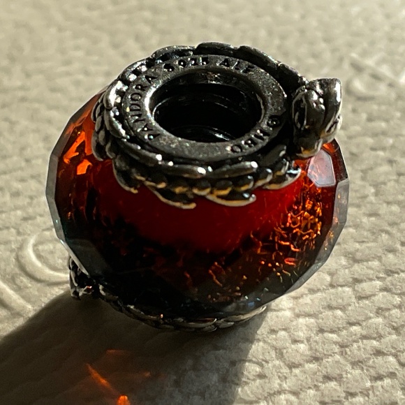 Pandora Red and Silver Bracelet Charm - Picture 5 of 6